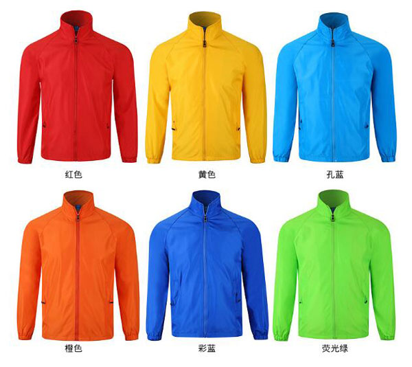 插肩袖男士風衣定制款式與顏色選擇參考圖