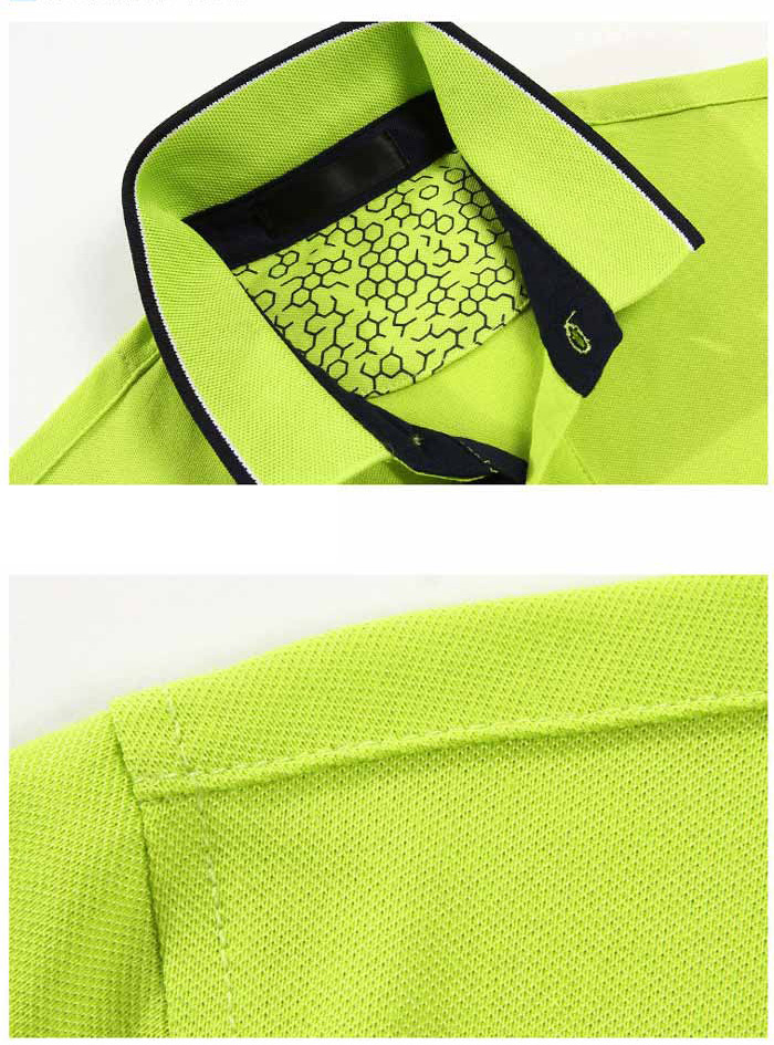 時(shí)尚高爾夫polo衫定做款式領(lǐng)口/肩部細(xì)節(jié)圖