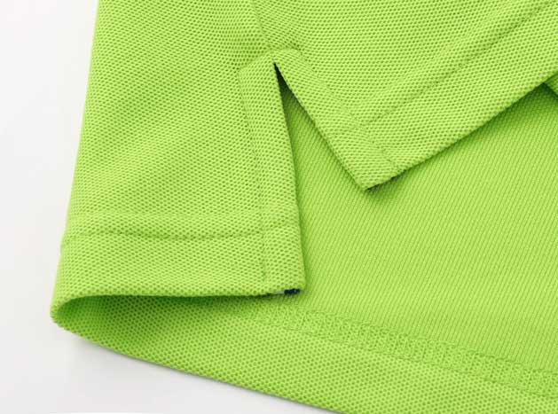 1898號時尚翻領短袖POLO衫訂做之成衣下擺叉細節展示圖